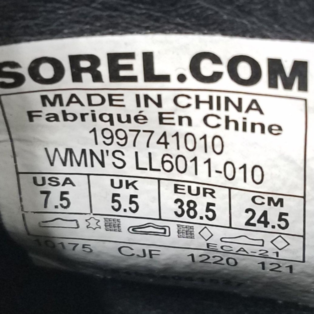 Sorel Joan Of Artic Wedge III Chelsea Ankle Boots Size 7.5 W/Box MSRP $200 - Picture 7 of 9